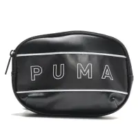 在飛比找momo購物網優惠-【PUMA】側背包 黑 皮革 英文LOGO 迷你 斜背包 小