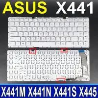 在飛比找Yahoo!奇摩拍賣優惠-ASUS 華碩 X441 白色 筆電 繁體中文 鍵盤 X44