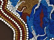 Aboriginal Print by Jen Bailey (Kamilori Tribe) 'The Shoreline'