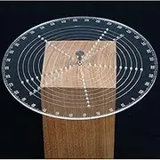 200mm/ 8 Inch Round Center Finder Compass for Wood Turners Lathe Work Bowls Lathe Wood Turning Drawing Circles Clear Acrylic A