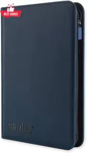 Exo Tec Card Binder 9 Pocket 360 Side Loading Trading Card Album Folder Blue TCG