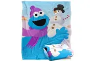Sesame Street Snowman Cookie Monster Blanket (Multicoloured) (One Size)