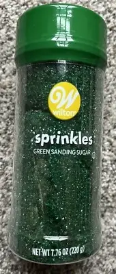Wilton Sprinkles Green Sanding Sugar Crystal Cookie Cake Decoration 7.68 oz
