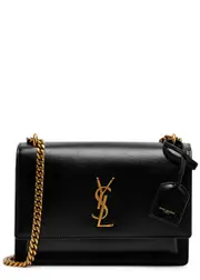 Saint Laurent Sunset Medium Leather Shoulder bag - Black ONE SIZE