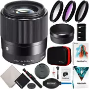 Sigma 30mm F1.4 DC DN Contemporary Lens for Sony E Mount Mirrorless Camera Kit