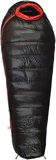 Ultralight Adult Mummy Sleeping Bag - Thick Warm Duck Down for Camping, Trekking & Mountaineering(Black 600g)