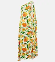 [Stella McCartney] Stella McCartney Caped one-shoulder cady gown AU 14 multicoloured