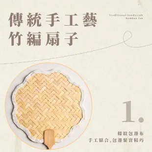 DIY竹編手工扇子材料包(親子 隨身扇 手搖扇 蒲扇 中國風 團扇 隨身扇 兒童 手持扇 漢服 舞蹈 表演道具)