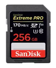 (LS) SanDisk 256GB Extreme PRO Memory Card 170MB/s Full HD & 4K UHD Class 30 Spe
