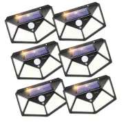 Solar Outdoor Lights with Motion Sensor, Upgraded Wall Light Bright 100 LED, ...