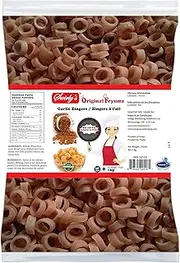 Swirly's Original Fryums - Classic Garlic Zingers Crunchies - Vegan - Ready to Fry - Puffed Snack Chips - Chicharrones de harina - 2.2 lb Bag