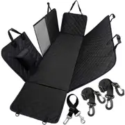 Dog Car Seat Cover, Waterproof Pet Seat Cover Car Back Seat Hammock with Visible Mesh Window, Anti-Scratch Non-Slip