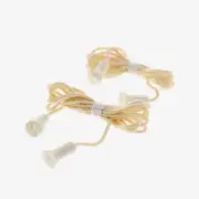2 Leviton 3ft Light Socket Cord Lampholder Pull Chain String Ropes w/Tassel 8010