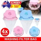 Daisy Laundry Hair Catcher Washing Machine Floating Pet Fur Filter Bag Lint AUS