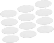 ABOOFAN 12PCS LED Light Diffuser Acrylic Shield for Enhanced Illumination Drum Lampshade Cover for Even Light Distribution and Soft Brightness