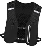 TENOL Running Vest Pack for Women Men Breathable Portable Phone Holder Hydration Vest Water Backpack for Adventure Climbing Hiking