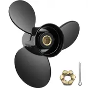 VEVOR Outboard Propeller, Replace for OEM 765183, 3 Blades 13 1/4\" x 17\" Pitch Aluminium Boat Propeller, Compatible with 40-140HP 2-Stroke Evinrude