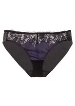 Wacoal Lace Affair Indigo Lace Briefs - Black And Grey - M M