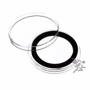 1.5oz Silver Canadian Coin Capsules, Air-Tite Holders X38mm Black Ring, 20 Pack