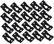 20pcs Speaker Pendant Keyhole Hangers Speaker Hanger Hooks Hanging Speaker Bracket Duty Speaker Mounts for Wall Keyhole Speaker Holders Keyhole Picture Hangers Brackets Black Iron