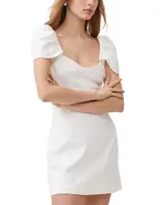 French Connection Whisper Puffed Shoulder Dress