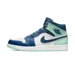 【NIKE】AIR JORDAN 1 MID 籃球鞋 運動鞋 藍薄荷 男鞋 -554724413 554724-413