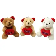 Bow Tie Teddy Bear Plush Pendant - Valentines Gift