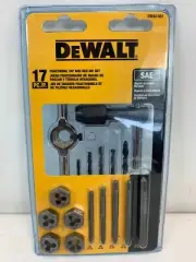 NEW DeWALT (DWA1451) - 17 pc. Fractional Tap & Hex Die Set SAE NEW