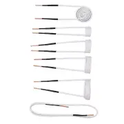 6 Pcs Induction Heater C2.5mm Brass Core 20 30 40 50mm Heater Wires Tools New
