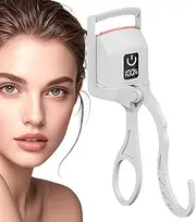Eyelash Curler Heat | Rechargeable Eyelash Curler for Hooded Eyes - Constant Temperature Control, Digital Power Display, 24-Hour Long Lasting Curls