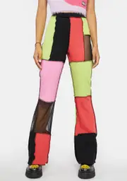 [The Ragged Priest] Recess Patchwork Pants