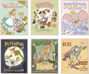 BigWig Prints - Classic Disney Movie Posters, Nursery Mix 1