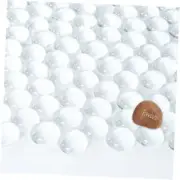 5 LB Flat Glass Beads for Vases 1/2 inches Glass Marbles Flat Glass Clear