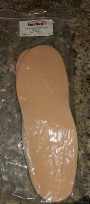 M) SoleTech Diabetic Bi-Laminate Insoles, White/Pink