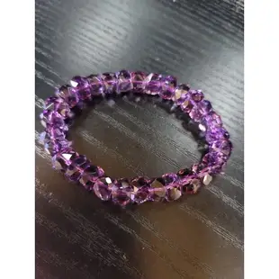 天然晶透玻利維亞紫水晶手鏈