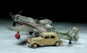 Tamiya - 1/48 Focke-Wulf Fw190 D-9 JV44 & Citroen Traction 11CV Staff