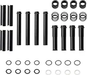 MoKitDora Twin Cam Pushrod Cover Kit Compatible with Harley 1999-2017 Twin Cam Models Touring Dyna Softail (Excludes 2017 Touring), Black