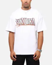[SAINT MORTA] Saint Morta Studios Drop Shoulder T-shirt White - Size L L White