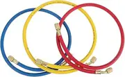 GRIRIW Air Conditioning Filling Tube Set of 3 Charging Hoses Easy Quick Ac Service