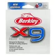 Berkley x9 Braid Superline, Crystal, 100lb test | 131 lbC | 59.7kg, 2188yd |