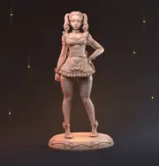 Maid Miniature Sexy Maid Figurine for Ttrpg's Like D & D 5e Pathfinder