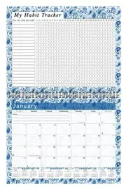 2026 Monthly Desktop/Wall Calendar/Planner - Habit Tracker - (Edition #021)