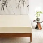 - 100% Bamboo Fitted Sheet, 1 Piece, Cooling Breathable & Silky Soft, Extra Deep