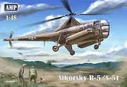 Micro Mill MKRAMP48-002 1/48 US Air Force Sikorsky R-5/S-51 Rescue Helicopter (AMP Brand), Plastic Model