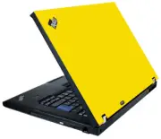 YELLOW Vinyl Lid Skin Cover Decal fits IBM Lenovo ThinkPad T61 Laptop