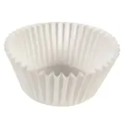 Fluted Baking Cups, 3-1/2" x 1-5/8", White, Case Of 10,000 Cups