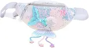 [Baluue] Cartoon Mermaid Sequined Chest Bag for Cute Fanny Pack for Stylish Waist Pack for Travel Daily Use Shopping Outings Present for Young