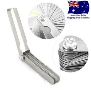 Latest 32 Blade Feeler Filler Gauge Spark Plug Gap Metric/SAE Measuring Tool