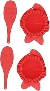 PEPLAYTAL 2 Sets Dumpling Maker Molds Baking Tools for Homemade Dumplings Empanadas Ravioli and Pies Easy Press Operation Design Total