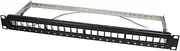 LogiLink Keystone Patch Panel Shielded, 1 Height Unit Black 24-Port